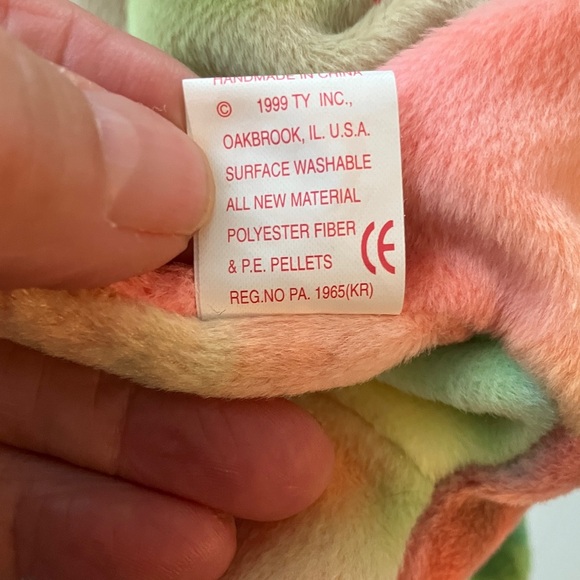 VINTAGE TY SAMMY BEANIE BABIES Bear  1999 PE JUNE 21 1998 - Picture 8 of 12